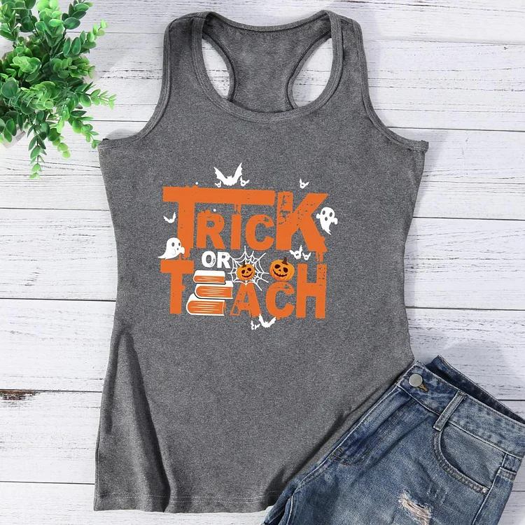 Trick or teach Vest Top-Annaletters