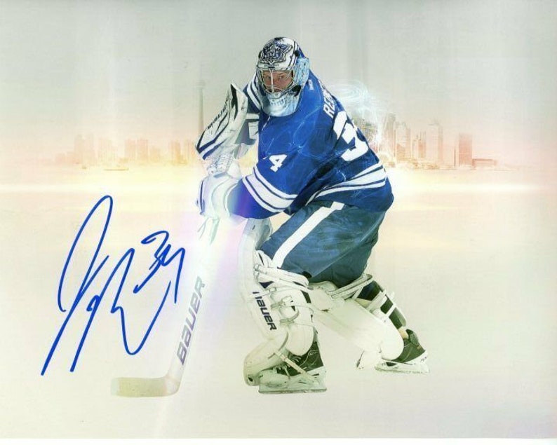 James reimer signed autographed nhl toronto maple leafs Photo Poster painting