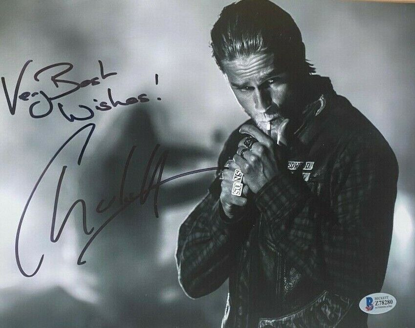 Charlie Hunnam signed autographed 8x10 Photo Poster painting Sons of Anarchy Beckett BAS