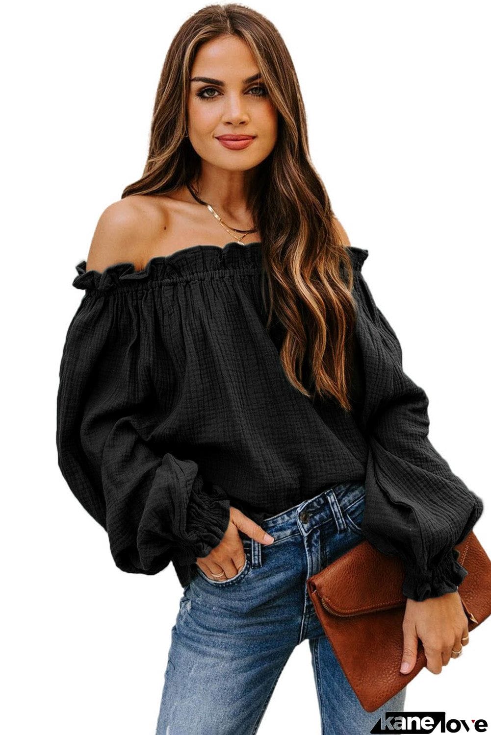 Off-the-shoulder Ruffle Top