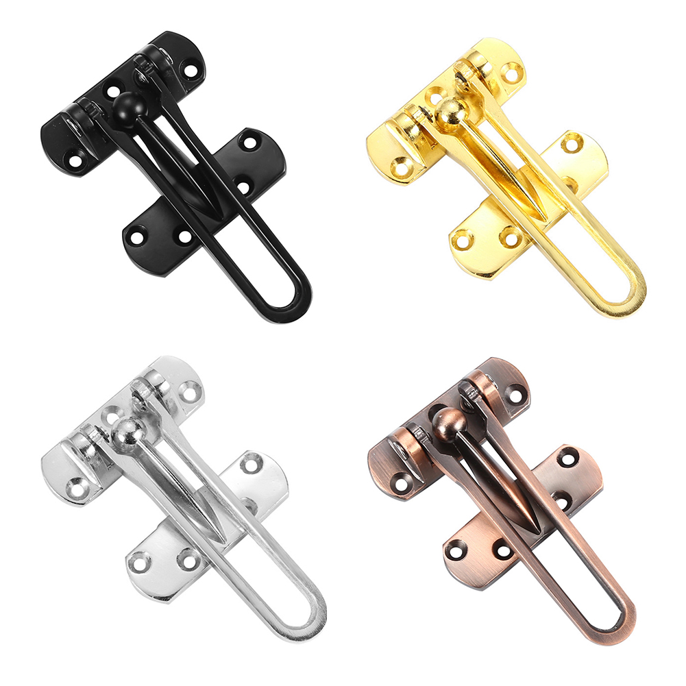 

Thickened Medium Hotel Door Latch Buckle Anti Thief Home Safety Gate Lock, Camel, 501 Original