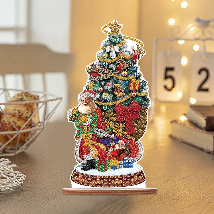 Diamond Painting Christmas Tree Pendant Santa