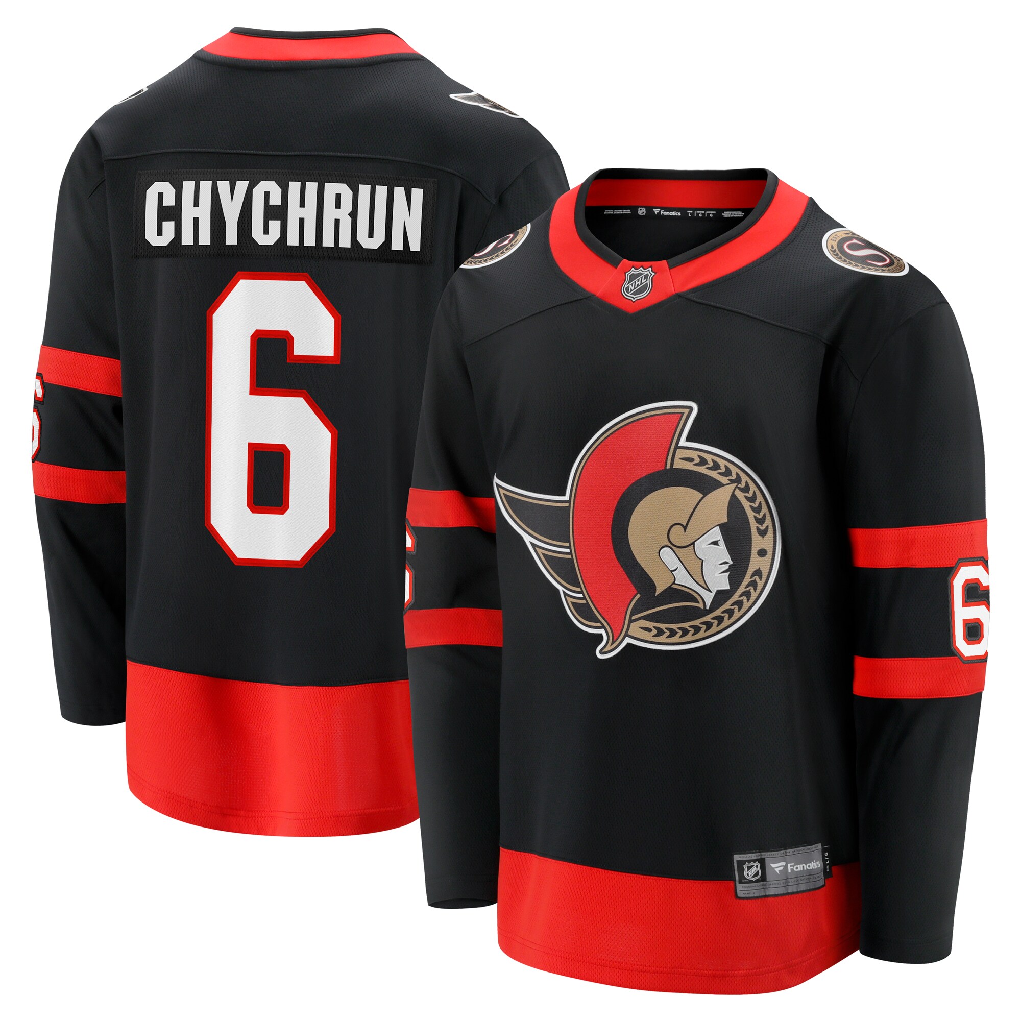 Jakob Chychrun Ottawa Senators Fanatics Home Breakaway Jersey – Black mysite