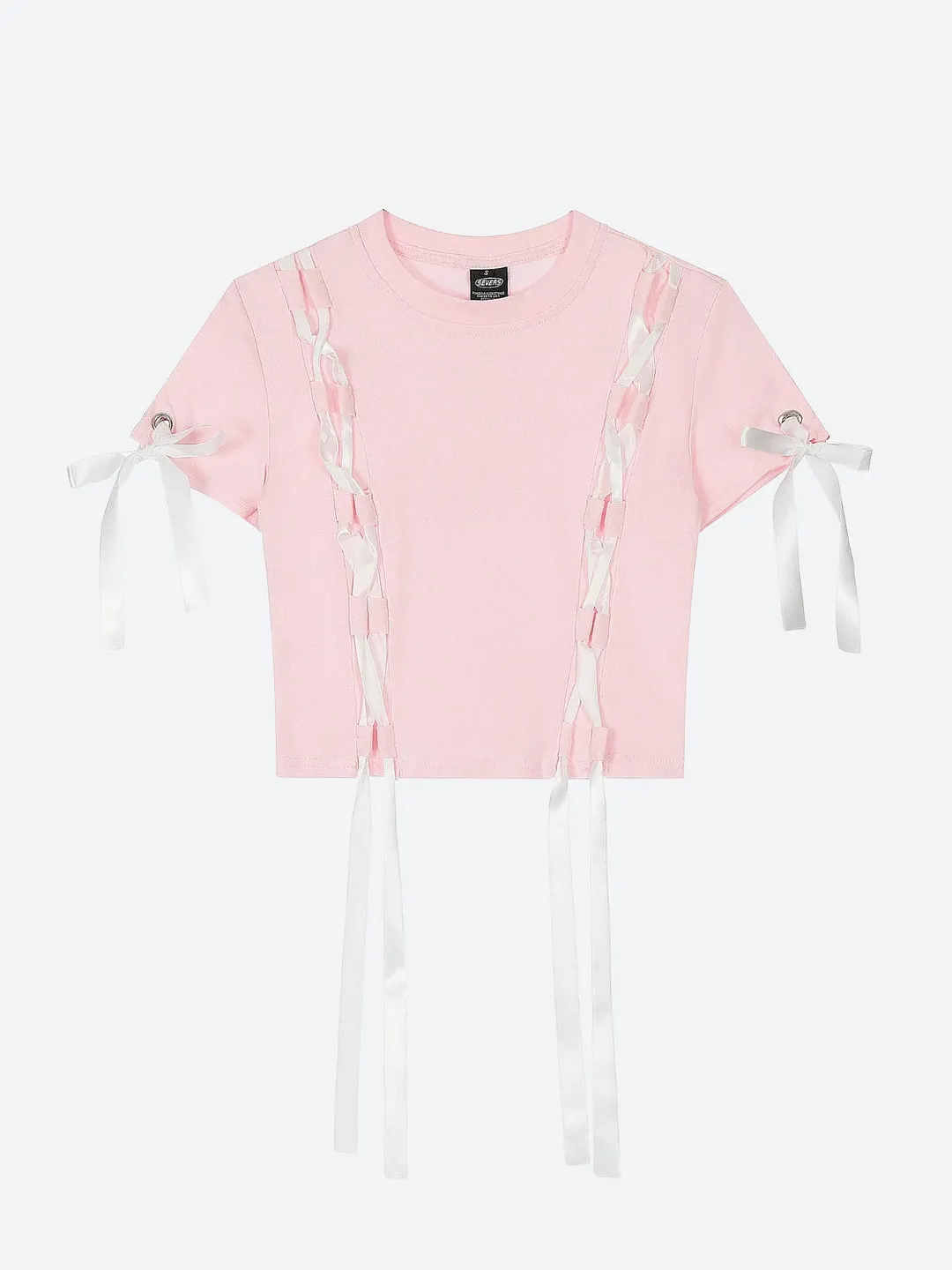 Brownm Coquette Crop Top