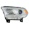 TRQ Left Headlight Assembly with Chrome Bezel Drivers Side Compatible with 2014-2017 Dodge Durango CH2502256