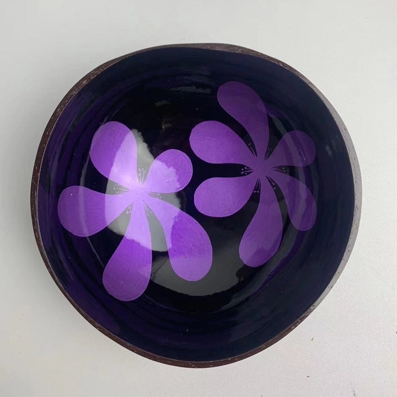 Pastoral Solid Color Coconut Shell Charcoal Shell Tableware 1 Piece