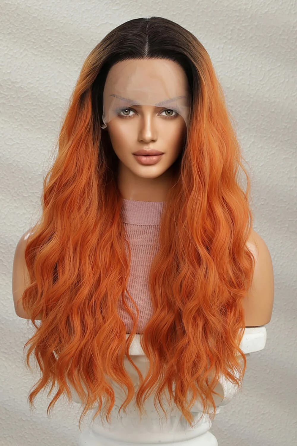 Back to school 13*2" Lace Front Wigs Synthetic Long Wave 24" 150% Density