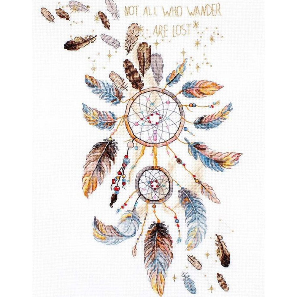 

Dreamcatcher - 11CT Stamped Cross Stitch - 40*50CM, 501 Original