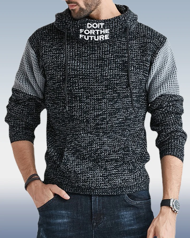 Men's Personality City Knit Sweater 2 Colors