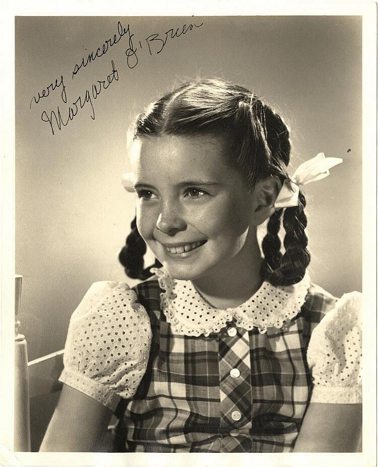 MARGARET O'BRIEN Signed Photo Poster paintinggraph - Film Actress - preprint