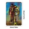 Messi et ronaldo signes vntage metal - Panneaux en étain métallique(20*30cm/30*40cm)