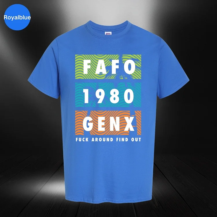 FAFO Design Gen X Summer Vacation Style Customized T-Shirt 