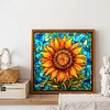 Diamond Painting-DIY Full Round Drill Stained Glass Sunflower