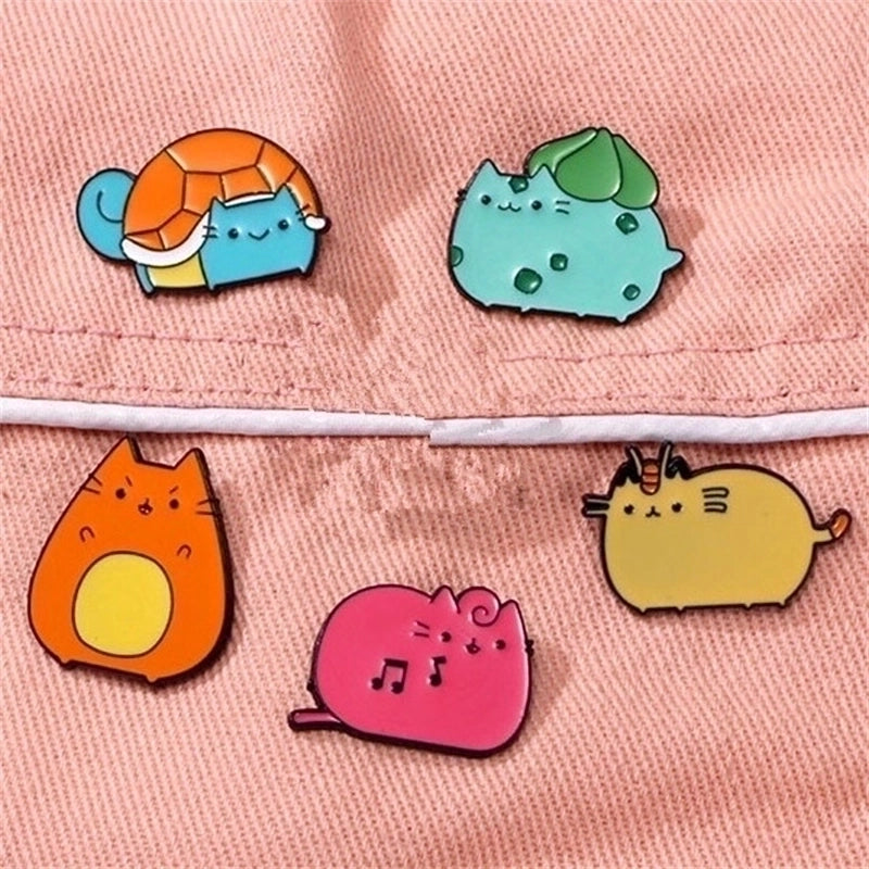 Cartoon Style Cute Pin Cat Alloy Unisex Brooches