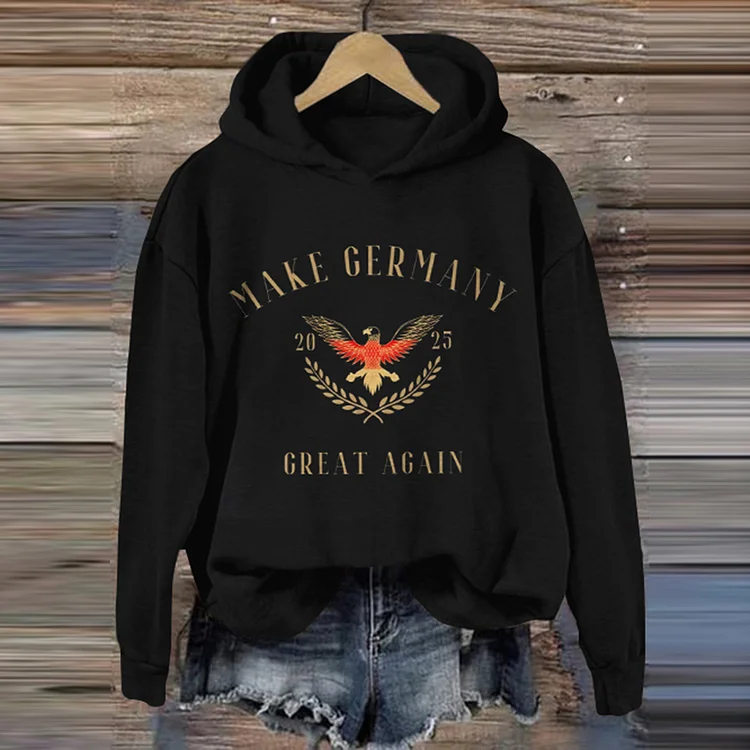 Simpfit Damen Kapuzenpullover „Make Germany Great Again“