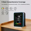 5-in-1 Air Quality Monitor CO2 Detector USB Charging Portable for Indoor Outdoor
