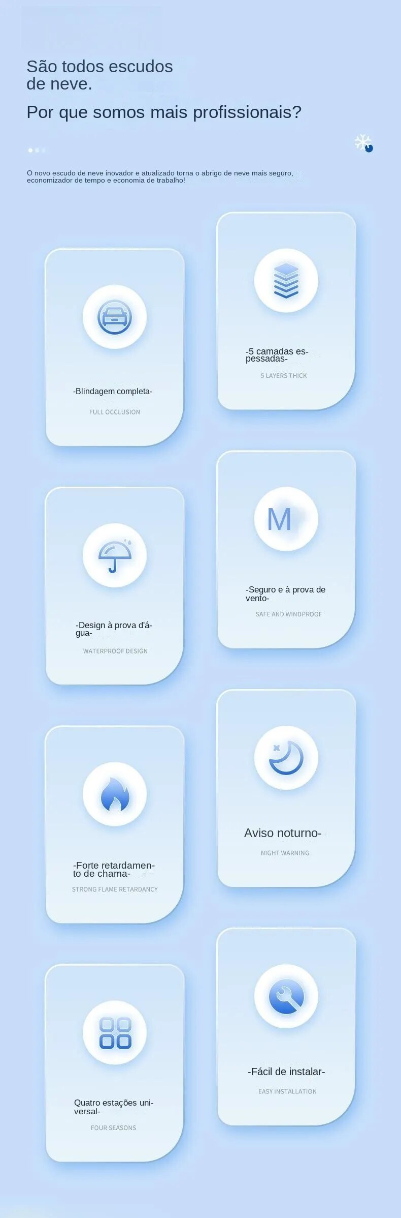 Tegooe Magnetic Car Windshield Cover for Snow Sun Protection 225x110cm - All-Weather Waterproof Protector