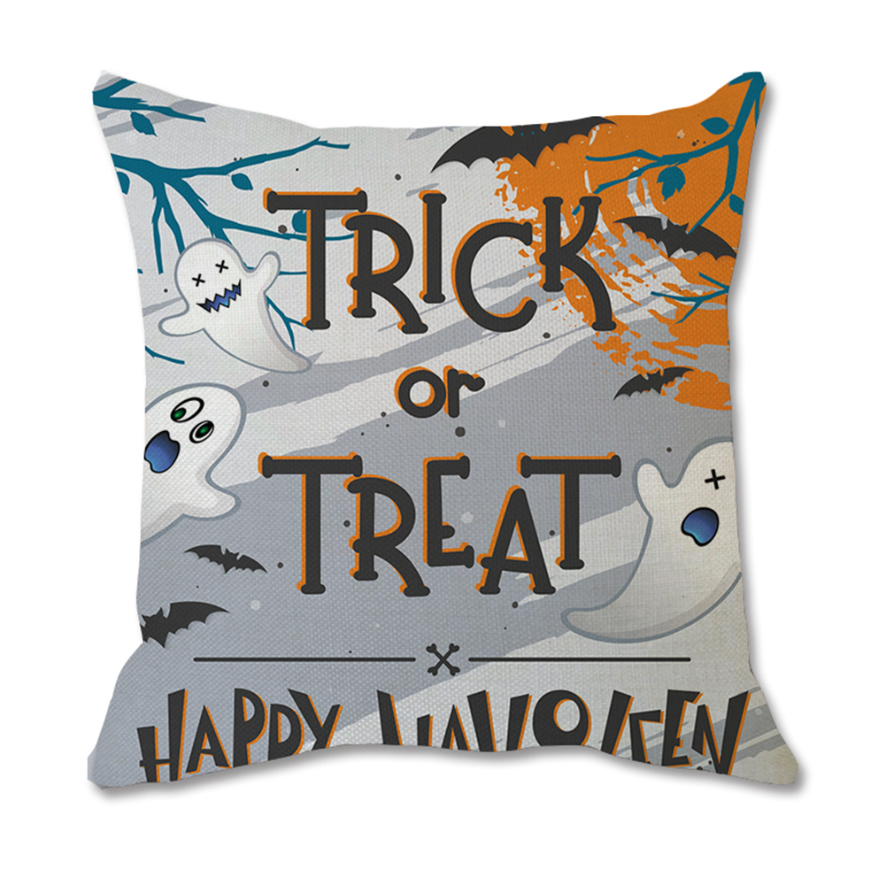 

Halloween Pillow Case Festival Linen Pillowslip Sofa Cushion Cover (D, 501 Original