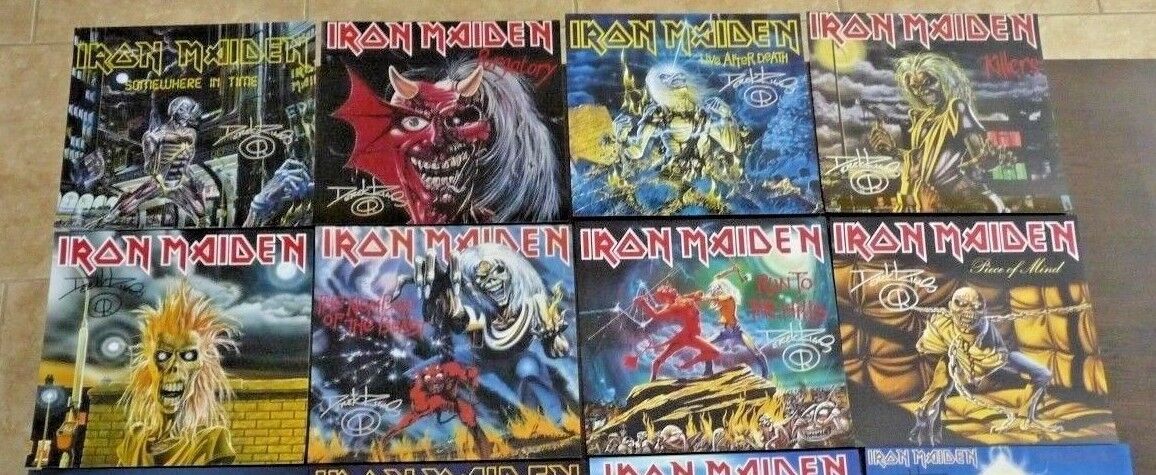 Derek Riggs Iron Maiden EDDIE Artist Signed Autograph 12x12 Photo Poster painting Choice of 8 #1