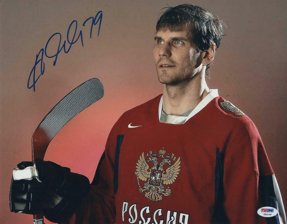 ALEXEI YASHIN SIGNED AUTOGRAPH 11X14 Photo Poster painting - RUSSIA, NEW YORK ISLANDERS, PSA