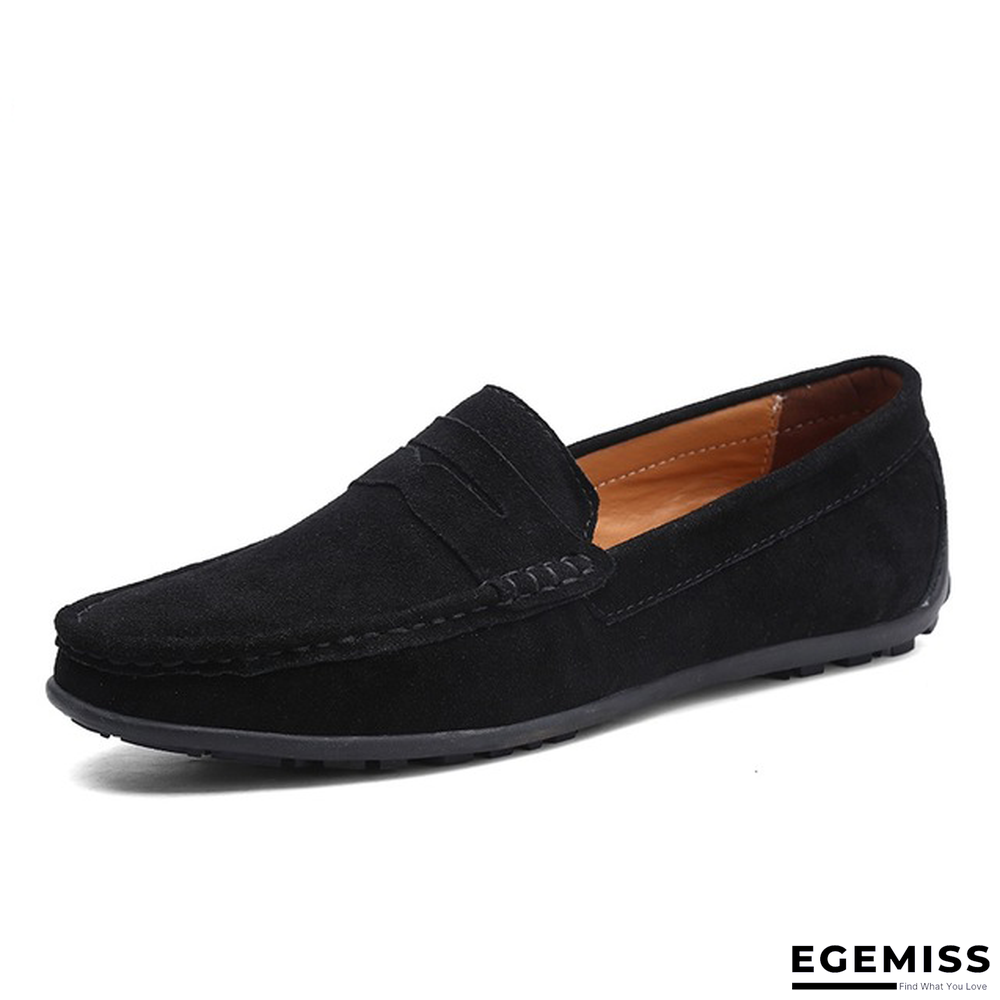Men Casual Shoes Boat Shoes Slip On Leather Loafers Summer Men Flat Shoes | EGEMISS