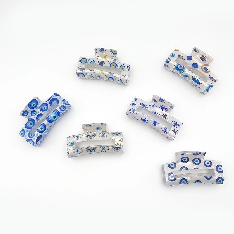 Women’s Casual Minimalist Eye PVC Hair Claws