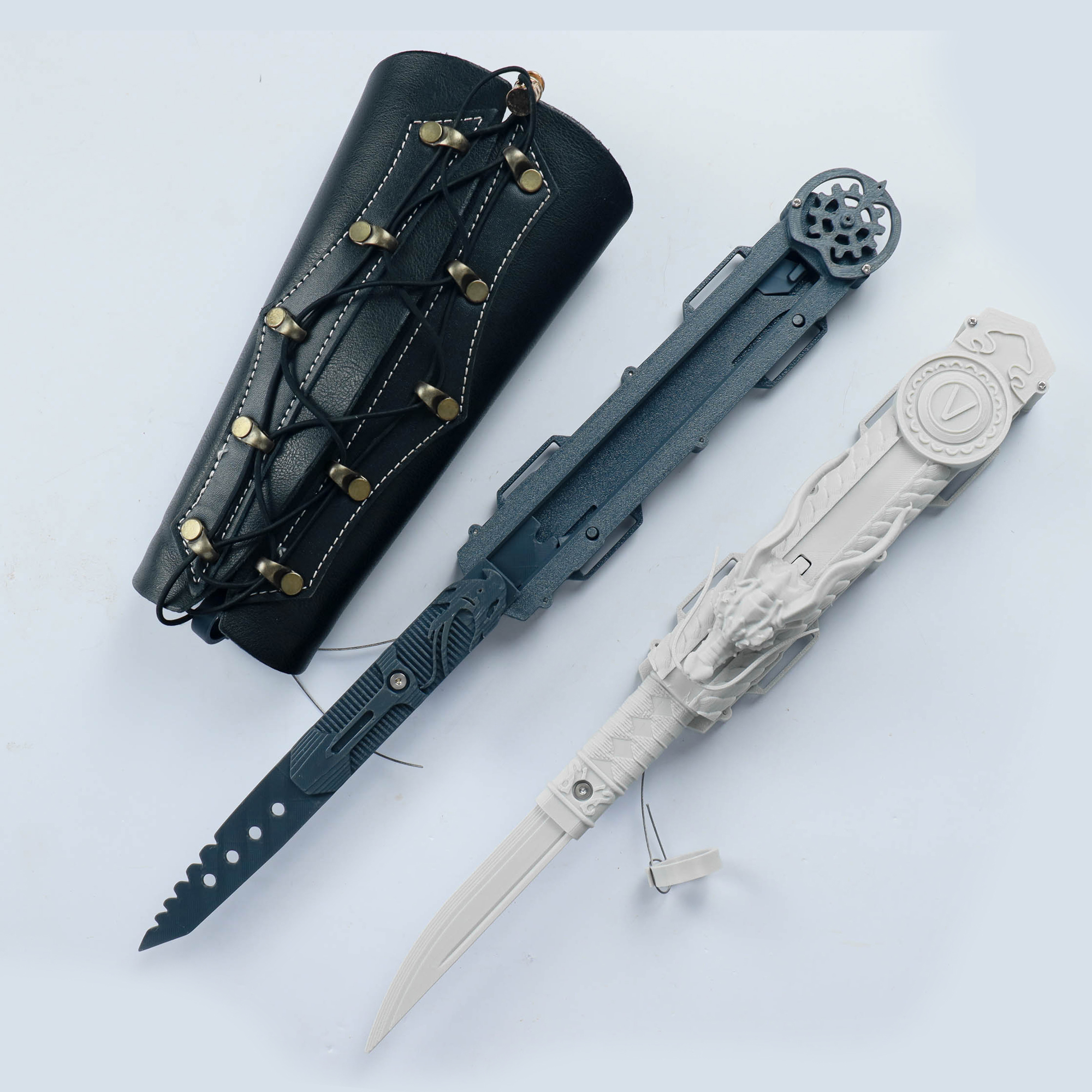 Hidden Blade 3D Printed Rotatable Hidden Blade Set (Connor + Naoe) image 5