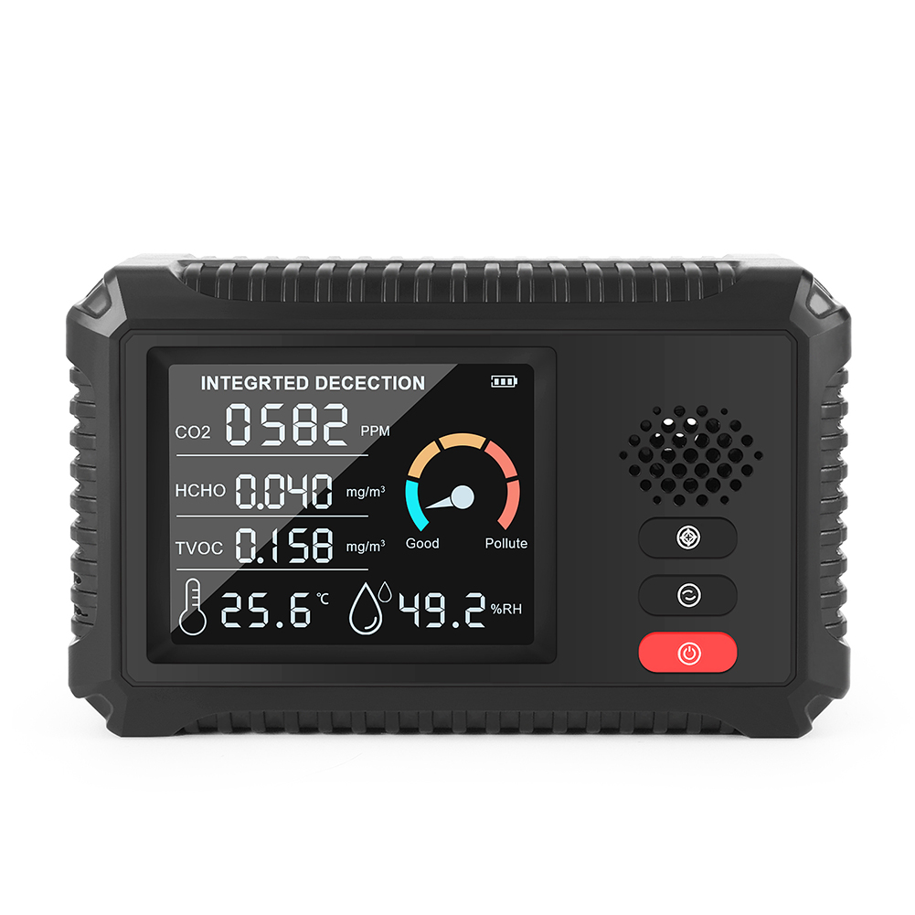 

5 in 1 Digital Air Quality Detector Carbon Dioxide HCHO TVOC Gas Analyzer, 501 Original