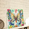 Kits d&rsquo;art color&eacute;s en diamant papillon avec cadre pour adultes, d&eacute;coration int&eacute;rieure 25 cm