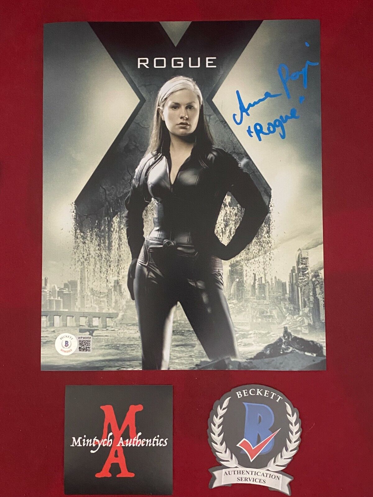 ANNA PAQUIN AUTOGRAPHED SIGNED 8x10 Photo Poster painting! X-MEN! ROGUE! BECKETT COA!