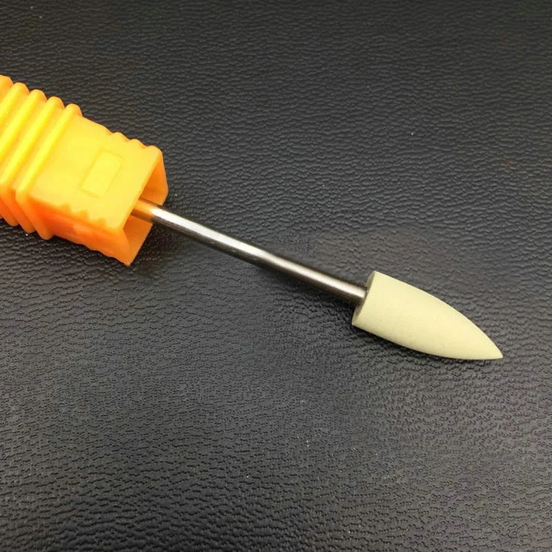 1Pcs Rubber Silicone Nail Drill Milling Cutter Drill Bits Files Burr Buffer for Electric Machine Nail Art Grinder Cuticle Tools-Nail Inspo