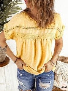 Feifei Floral Chiffon Printed Round Neck Shirt For Women