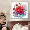 Rote Rose - speziell geformte Diamantmalerei - 30 * 30cm