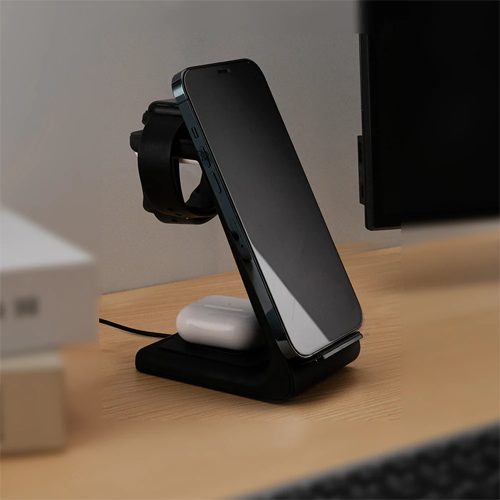 3 in 1 Fast Wireless Charging Stand for iPhone, Apple Watch & AirPods