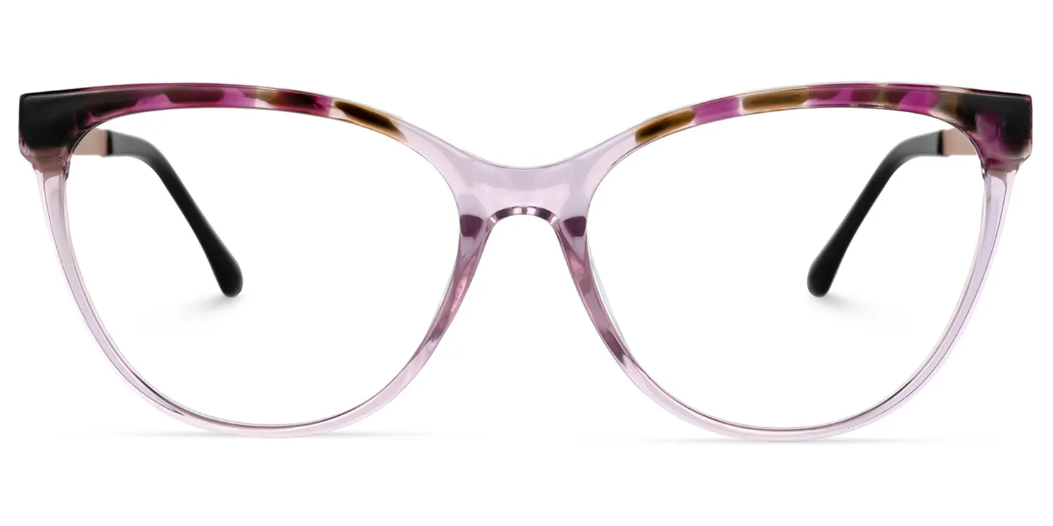 Haile Lila-Tortoise Cateye Brille Lila-Tortoise