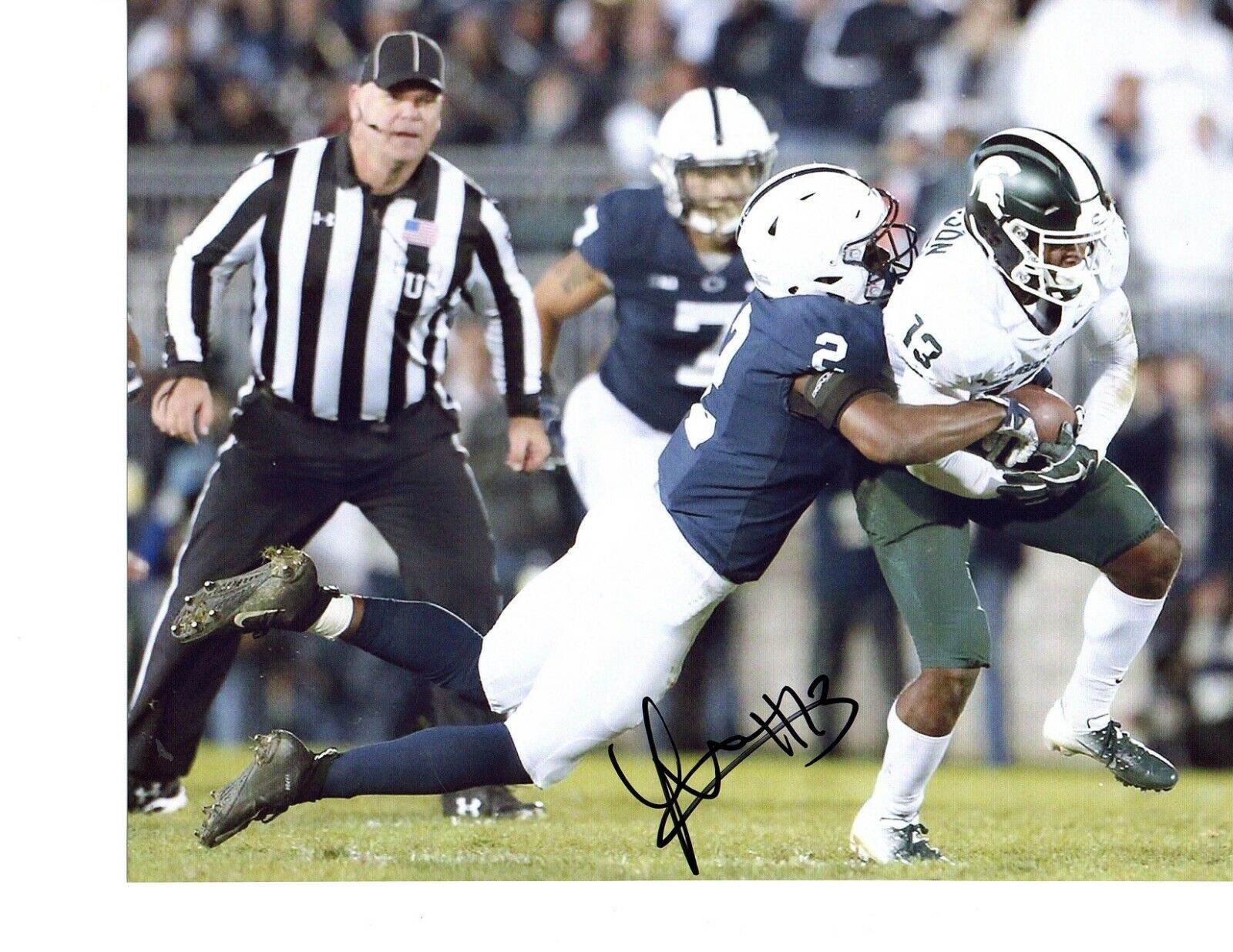 Laress Nelson signed autograph 8x10 Photo Poster painting Michigan State Spartans football b