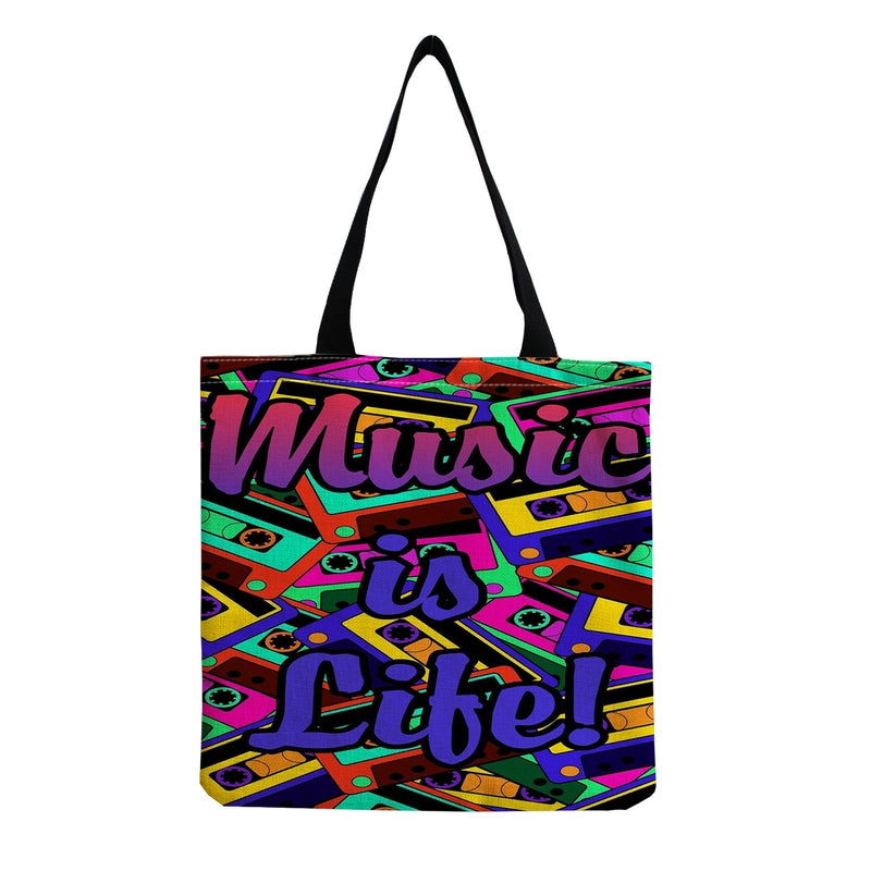 Source Piano Printed Casual Bag Harajuku Style Fashion Shoulder Bag Student Large Capacity Handbag