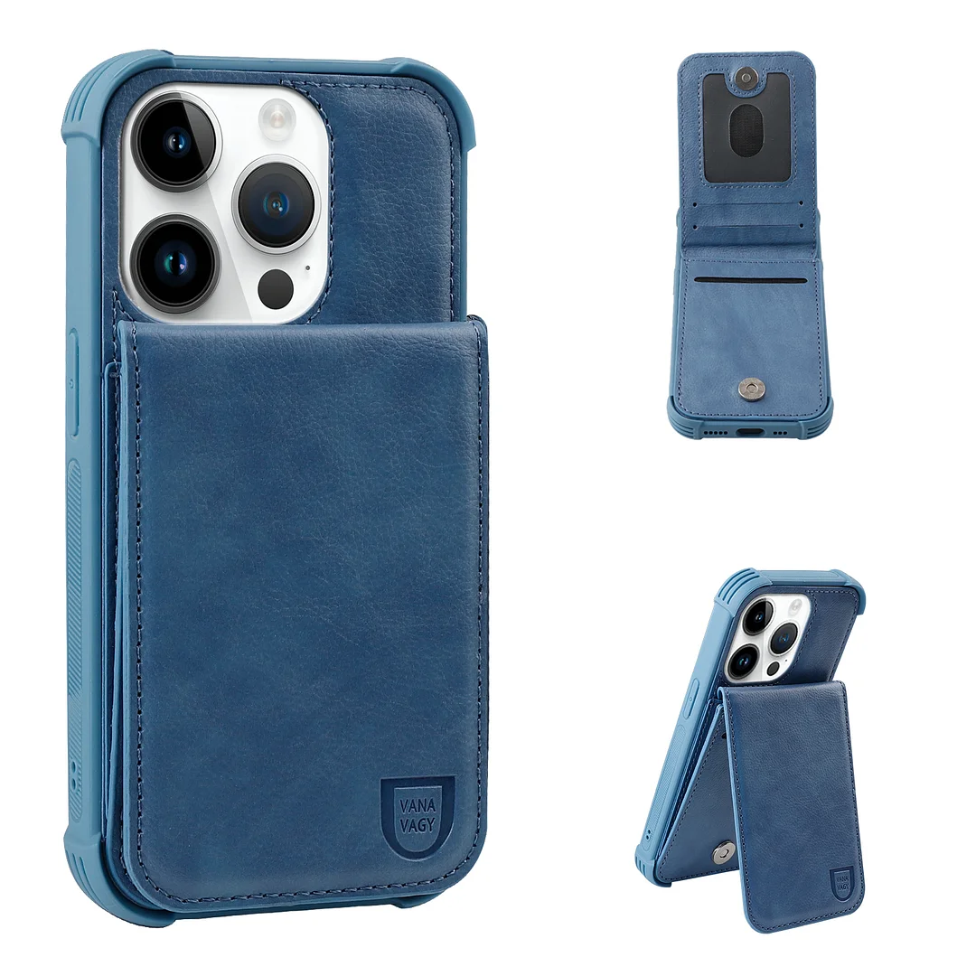 VANAVAGY Wallet Case for Apple iPhone 14 Pro 5G 6.1