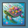 Tortue-Peinture diamant en forme sp&eacute;ciale-30*30cm