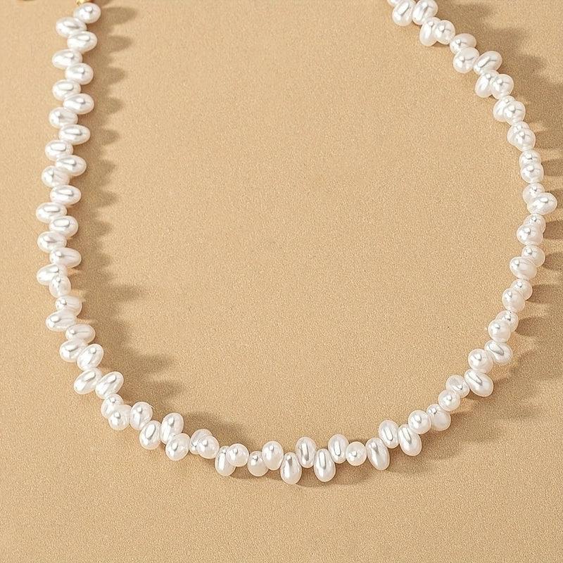 Elegant Pearl Arylic Necklace4