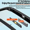 Smart BT Glasses with UV Filtered Lenses Wireless Audio Smart Sunglasses Built-in Speakers Unisex for Men Women Outdoor Running Cycling