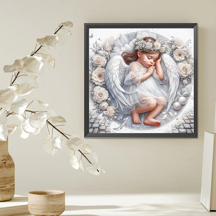 Sleeping Angel - Full Round - AB Diamond Painting(35*35cm)