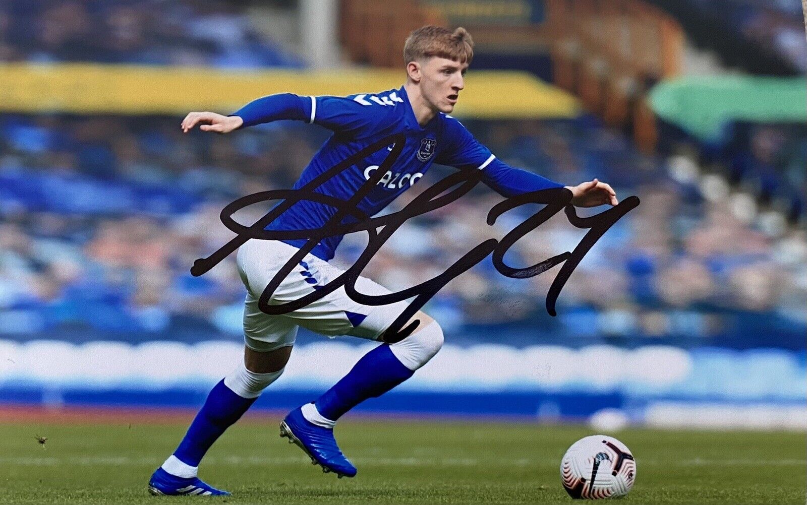 Anthony Gordon Genuine Hand Signed Everton 6X4 Photo Poster painting, See Proof, 3