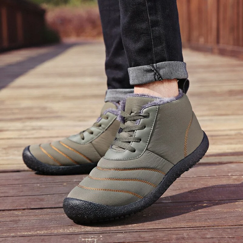 Men's Boots Winter Fashion Boot Men Retro Casual Warm Shoes Classic Trekking Shoes