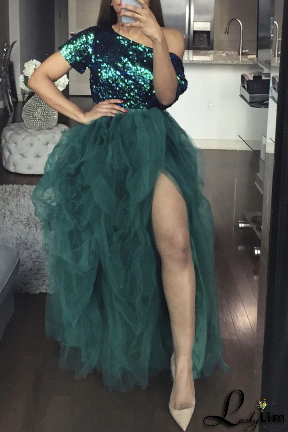 High Waist Elastic Casual Mesh Puffed Women's Skirt tutu Lady Tulle Skirt