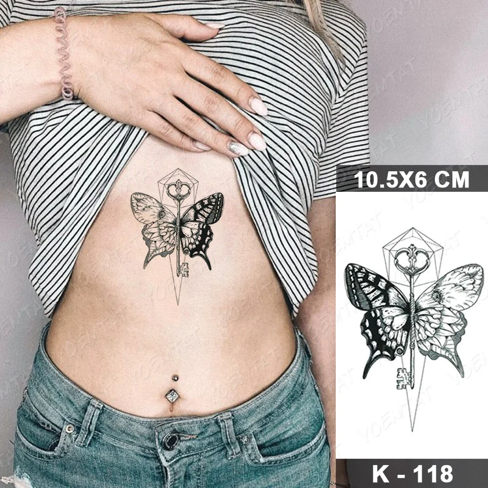 Waterproof Temporary Tattoo Sticker Starry Sky Galaxy Lion Flash Tatoo Wolf Fox Owl Arm Wrist Fake Tatto For Body Art Women Men