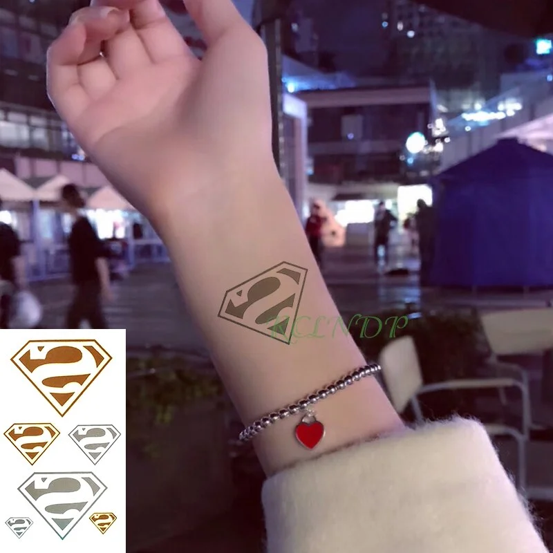 Waterproof Temporary Tattoo Sticker curved moon eclipse tatto flash tatoo fake tattoos for men women