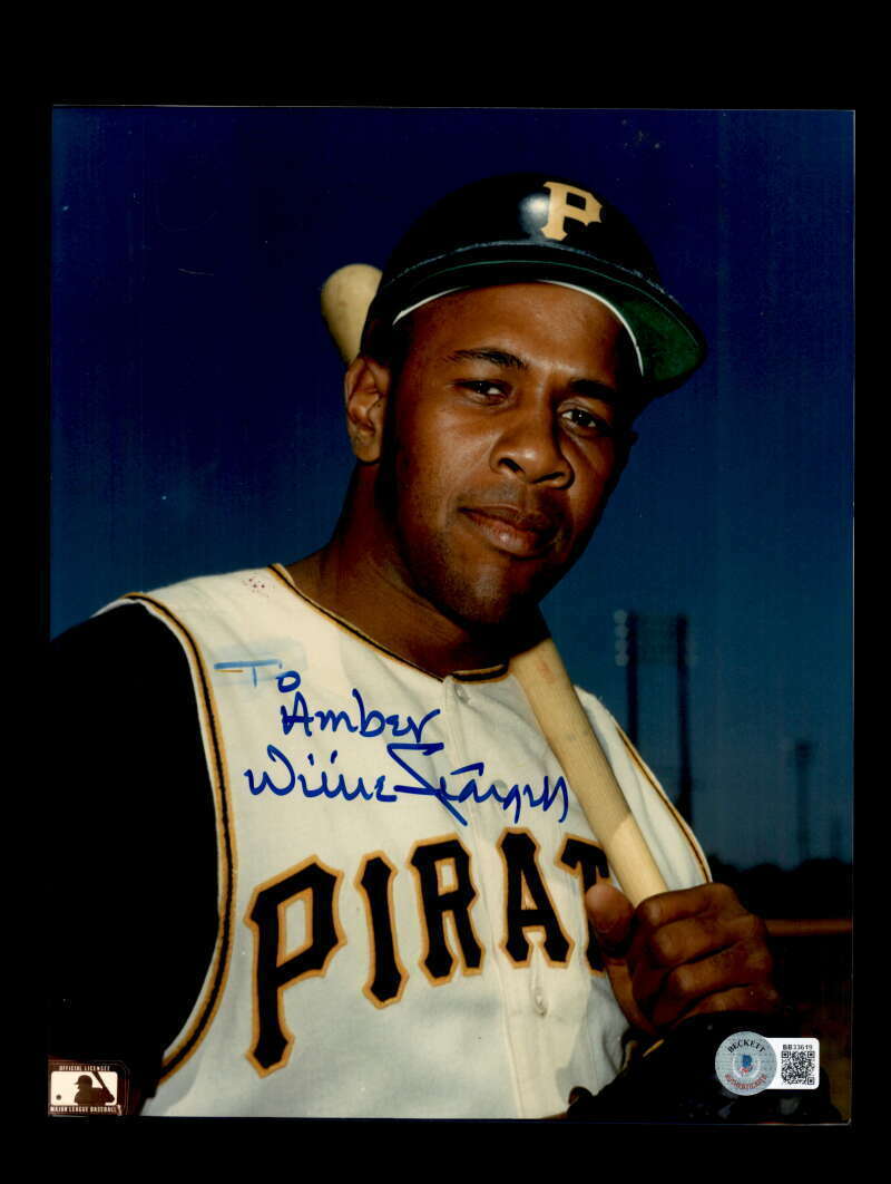 Willie Stargell Bas Beckett Coa Signed 8x10 Photo Poster painting Autograph