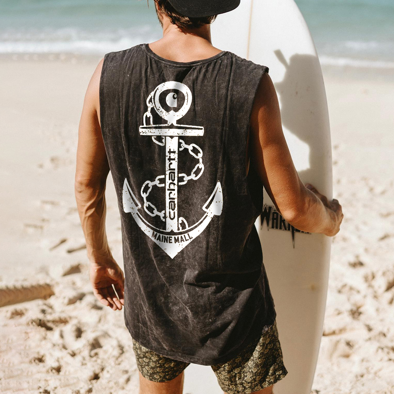  Anchor Graphic Tank Top for Beach Adventures