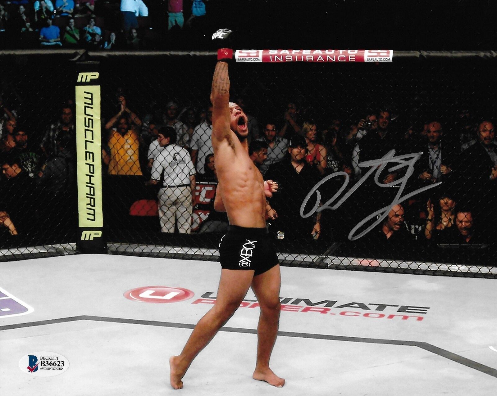 Demetrious Johnson Signed 8x10 Photo Poster painting BAS Beckett COA UFC WEC Picture Autograph I